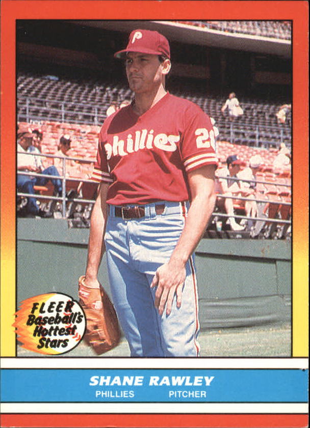 1988 Fleer Hottest Stars Baseball Cards        032      Shane Rawley